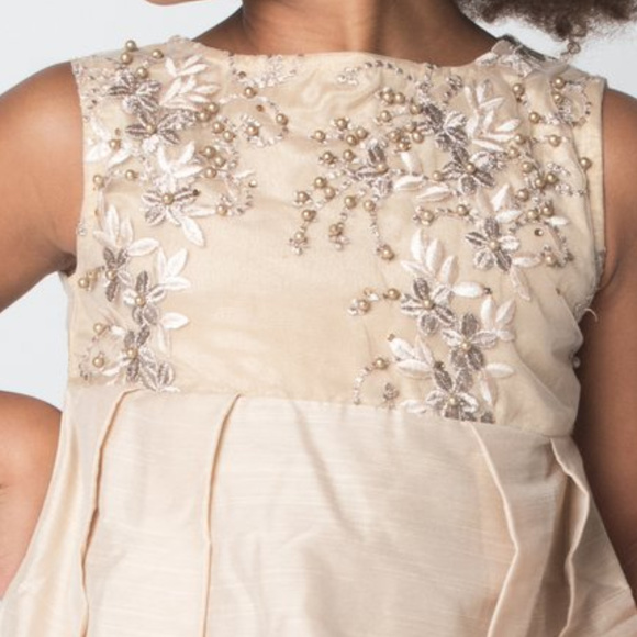 NEW Boho Kids Cream Embroidered Dress - Picture 2 of 3